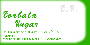 borbala ungar business card